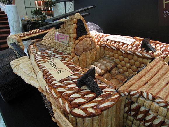 bread11 Life Size F1 Car Made Out of Bread