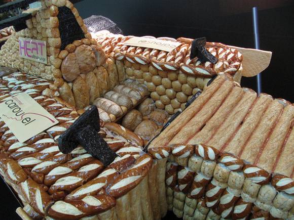 bread6 Life Size F1 Car Made Out of Bread