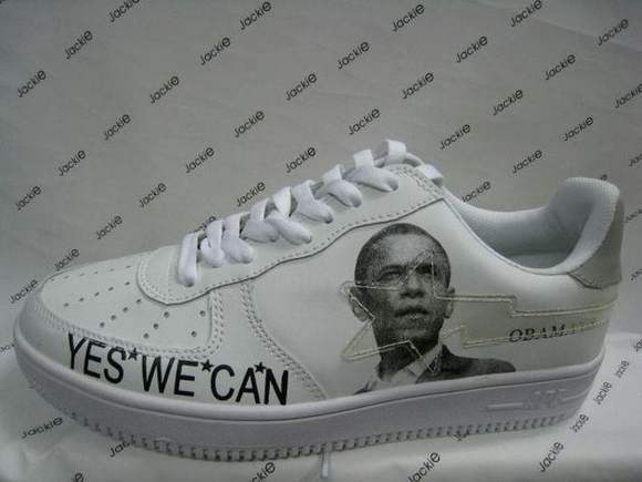 obama14 Sneakers with Barack Obama portrait