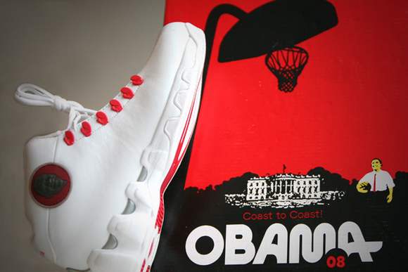 obama7 Sneakers with Barack Obama portrait