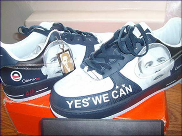 obama8 Sneakers with Barack Obama portrait