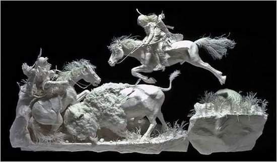 paper5 Total realistic sculptures made out of paper