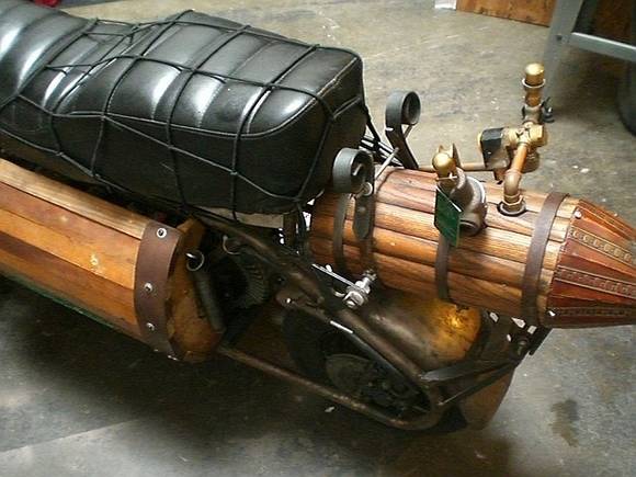 410 Unique Electric Steampunk Motorbike by Tom Sepe