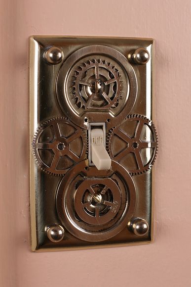 10 Adorable Steampunk Light Switch Plates