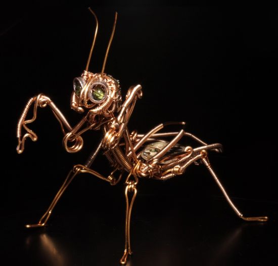 12 Steampunk Insect Made From Bunch of Wires