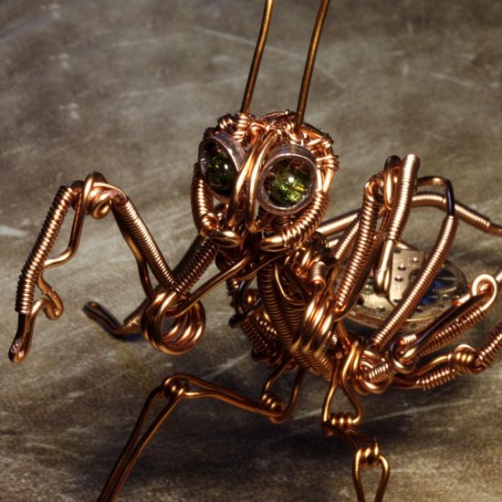 24 Steampunk Insect Made From Bunch of Wires