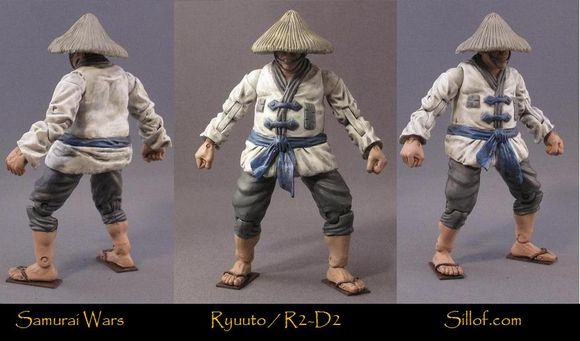 UK 2 The Samurai Wars, Figures of Star Wars Characters Dressed in Samurai Clothes
