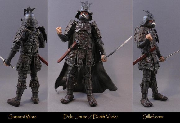 UK 51 The Samurai Wars, Figures of Star Wars Characters Dressed in Samurai Clothes