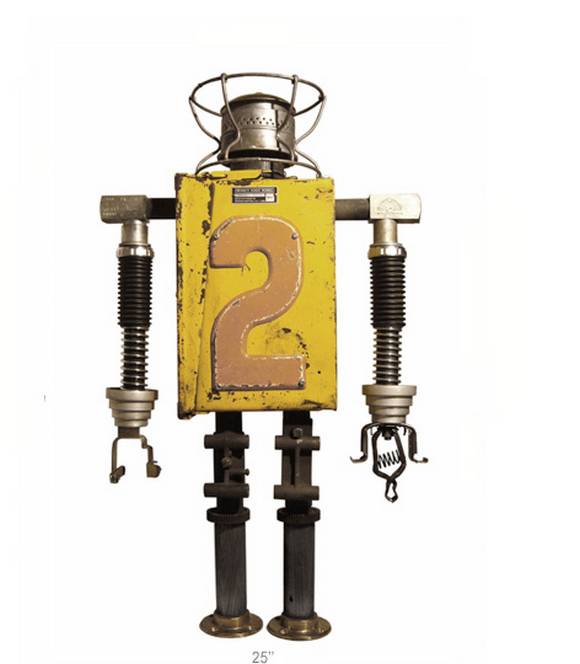 Robot 7 Amazing Robots Made Out Of Scrap by Gordon Bennett