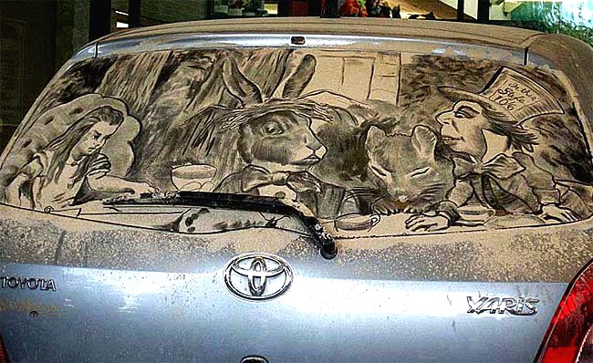 03 Amazing Artwork Created in Dusty Car Windows