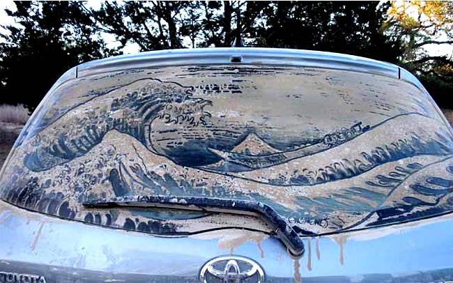 06 Amazing Artwork Created in Dusty Car Windows