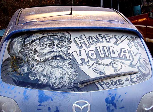 08 Amazing Artwork Created in Dusty Car Windows