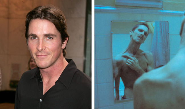 Christian Bale The Machinist Celebrity Movie Transformations