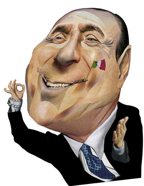 berlusconi Awesome Celebrities and Politicians Caricatures