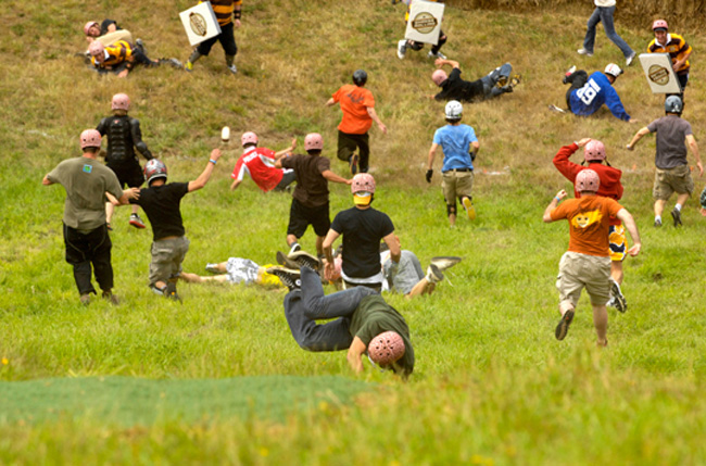 cheese rolling festival 30 Worlds Craziest Festivals