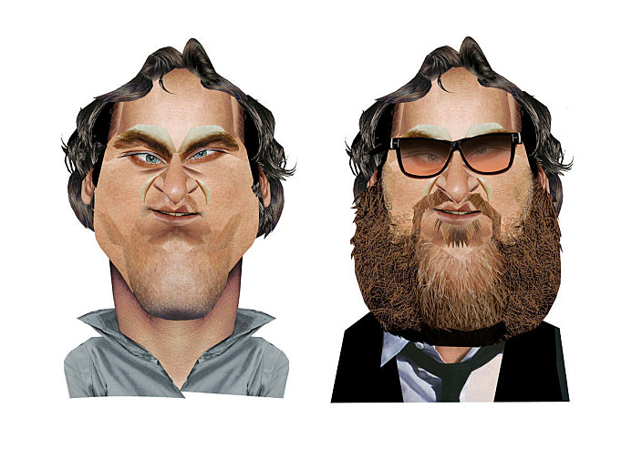 joaquin phoenix Awesome Celebrities and Politicians Caricatures