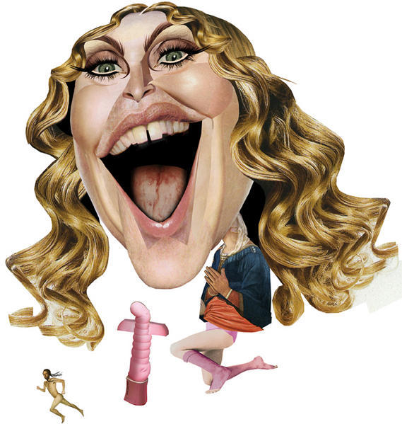 madonna21 Awesome Celebrities and Politicians Caricatures