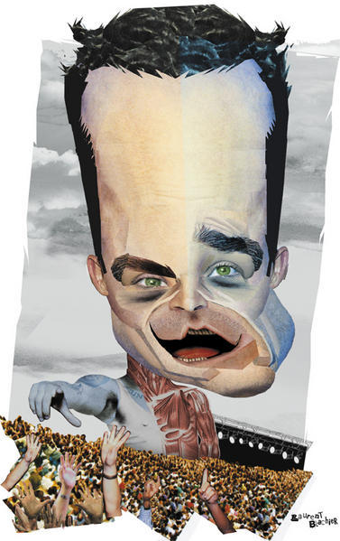 robbie wiliams Awesome Celebrities and Politicians Caricatures