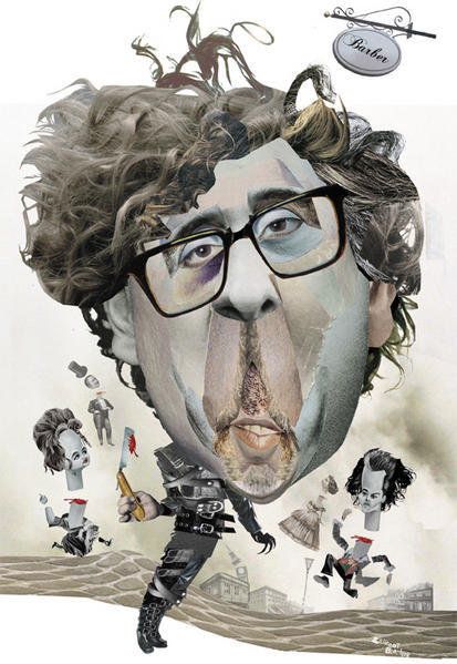 tim burton Awesome Celebrities and Politicians Caricatures