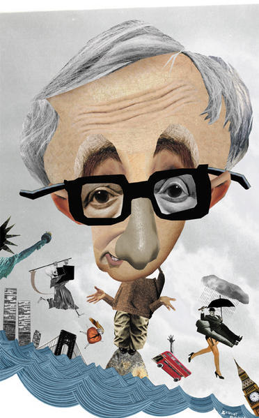 woody allen Awesome Celebrities and Politicians Caricatures