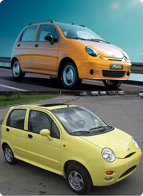 car005 Top 10 of the copies of cars or hardly disguised plagiarisms..